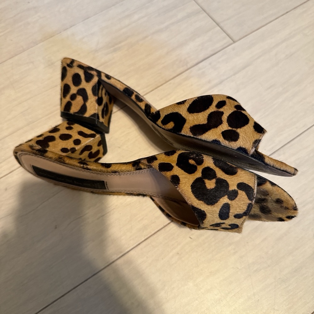 Steven By Steve Madden Leopard Print Mules